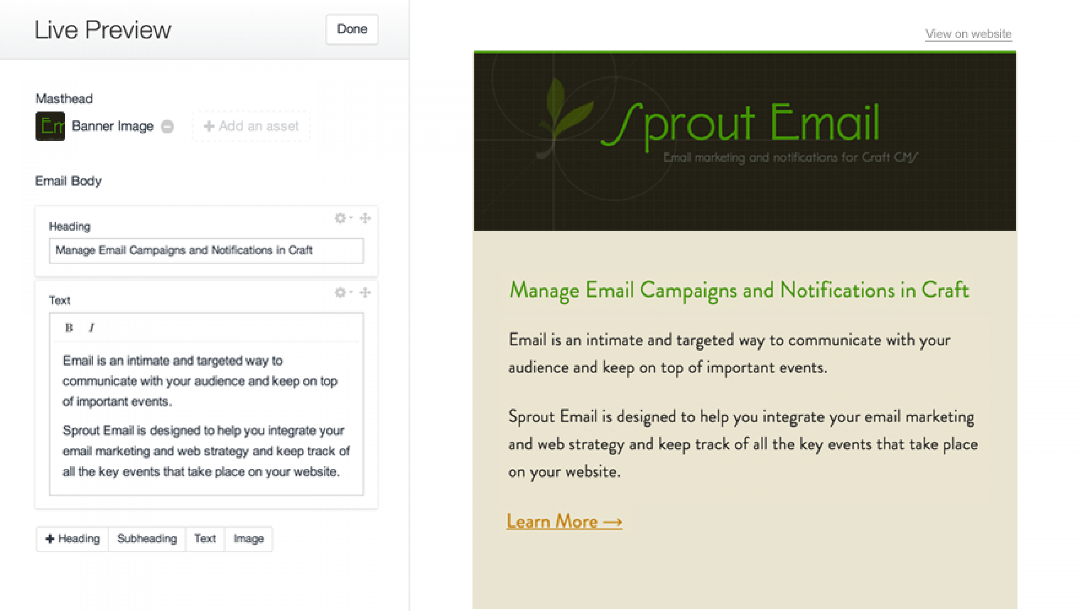 Sprout Email